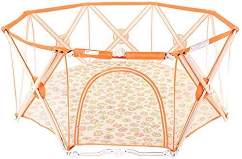 Großflächiger Zaun PlaypeSafety Fence Tragbares, faltbares Aktivitätszentrum Baby MesScreen für Kinder Laufstall für Kinder von 0 bis 4 Jahren, Höhe 75 cm