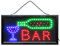 LED Schild BAR Leuchtschild Leuchtreklame Drinks Nightlife Barschild