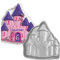 TOSSPER 1pc Castle House Cake Mould, Aluminium Alloy Cake Tin Bakeware for Kitchen Party Diy Baking Tools