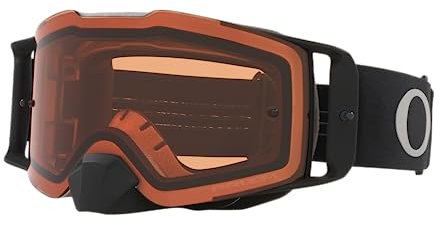 Oakley Front Line Prizm Motocross Brille (Black/Brown,One Size)