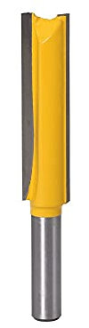 ExcInter 8mm Shank Long Straight Cutter Bit Woodworking 8 * 1/2 * 50 Long Flush Trim Router Bits 1Pcs Wood Cutting Tool