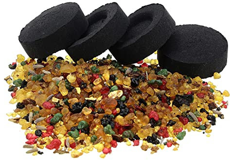 Holyart Rolle Rauchfasskohle (10 Stck) mit Vatikan Weihrauch (50 g)