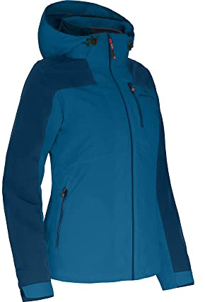 Bergson KURRIKA Doppeljacke | Damen Regenjacke, Fleece Innenjacke, 20000 mm Wassersäule, Blue Sapphire [307], 40 - Damen