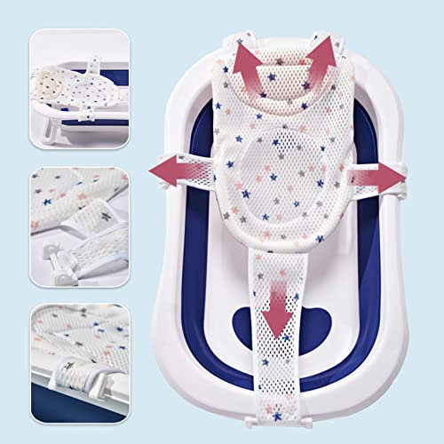 Anoudon Neugeborenes Baby Bad Sitz Unterstützung Net Badewanne Sling Dusche Mesh Baden Wiege Ringe für Wanne Baby Bad Sitz rutschfest Neugeborenes Baby Badewanne Sitz, Halten Sie Baby Safe