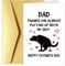 Chenive Lustige Vatertagskarte vom Hund, Happy Father's Day Karte für Hund Papa, Erster Vatertag Grußkarte, Danke für immer Putting Up With My Shit Karte