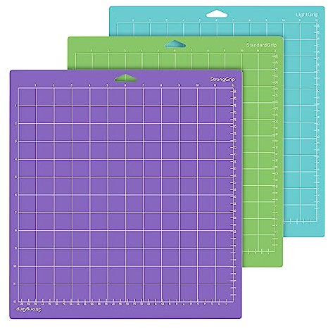 Schneidematte für Cricut, 3 Stück Schneidematte(12x12) für Cricut Maker 3/Maker/Explore 3/Air 2/Air/One, Ersatz Standard Grip Schneidematte für Kunst- und Bastelprojekte(Blau Grün Lila)