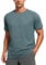 CRZ YOGA Men's Lightweight Short Sleeve T-Shirt Moisture Wicking Quick Dry Athletic Tee Workout Breathable Training Shirt Smoked Spruce Heather L