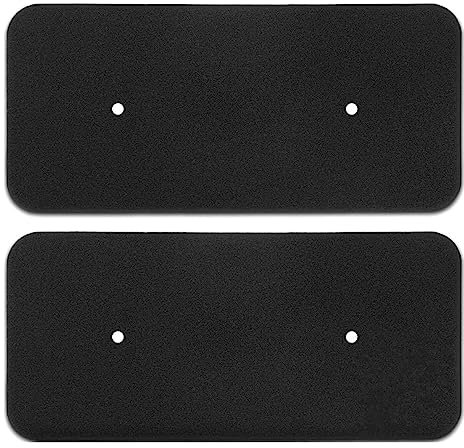 Filtro per asciugatrice Hoover Candy 40006731, Fagor House to House Ostein, 275 x 125 mm, filtro in spugna, filtro tappetino, asciugatrice a condensa (Nero, 275 * 125 * 10cm-2 pezzi)