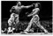 THEGIS Muhammad Ali und Joe Frazier Schwarz-Weiß-Kunst-Leinwand-Poster, Wandkunst, Dekordruck, Bild, Gemälde für Wohnzimmer, Schlafzimmer, Dekoration, ungerahmt, 30 x 45 cm