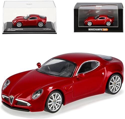 Generisch Alfa Romeo 8c 8 C Coupe Competizione Rosso Rot 1/64 Minichamps Modell Auto Modellauto