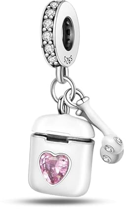 LIGHTDOG Frauen Charms 925 Sterling Silber Charms Armbänder mit Blumen Perlen,Kompatibel mit europäischen Charm für Frauen Mädchen Pandora Armbänder