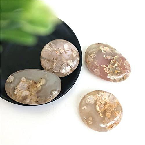 AUOQKQUT 1 Paquet de Pierres de Cristal d' polies en Fleurs de Cerisier Naturelles, décoration de Salle d'ornement décoration d'intérieur