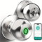 Smart Door Knob, serratura elettronica, pulsante per porta con controllo app, serratura biometrica, per camera da letto, appartamenti, uffici, hotel