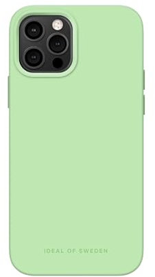 IDEAL OF SWEDEN Griffige Silikon-Handyhülle Kompatibel mit Magsafe mit Einer glatten Haptik und leichtem Gefühl - Schützende stoßfeste für iPhone 12/12 Pro (Mint)