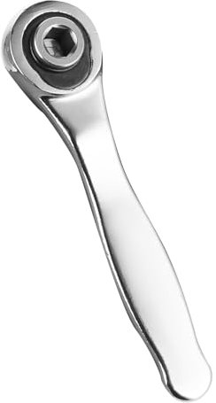 salbsever 1 Stück 1/4 Zoll Antrieb Mikro-Ratschen-Bit-Schraubendreher, 72-Zahn-Ratschenschraubendreher, 1/4 Sechskant Socket Steckschlüssel, Ratschenzubehör-Werkzeug für Enge Stellen