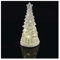 EMOS Árbol de Navidad de cerámica con luces LED blancas, decoración con muñecos de nieve y efectos de estrella, para interiores, luz blanca cálida, funciona con pilas (2 pilas AA no incluidas)