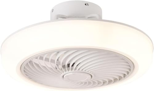 Melchioni Family | Ventilatore da soffitto con luce LED, 6 velocità, rotazione inversa, timer, 3 colori luce, telecomando incluso – 100W, 220–240V
