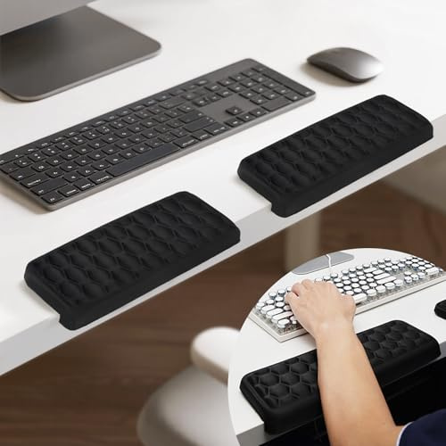 OaioyaL-förmige Schreibtisch EdgeRest 2er-Set Handballenauflage Tastatur Armauflage Schreibtisch 30cm Schreibtischunterlage mit Kantenschutz Tastatur Kissen für Tisch oder Schreibtisch Kante