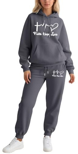 Eauptffy Jogging Suit Women's Set 2-Piece Tracksuit Autumn Winter Warm Sports Suit Leisure Y2K Hip Hop Jogging Suit Outdoor Leisure Suit Jogging Trousers Hoodie Tracksuit
