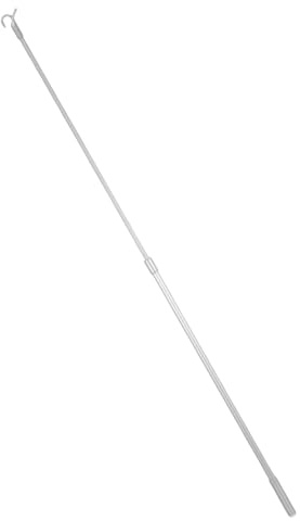 Kichvoe Barre Télescopique en Alliage D’Aluminium 81 Cm pour Stores Enrouleurs sans Cordon, Tige de Tirage Réglable Multifonction Compatible Rideaux et Tringles, Accessoire Robuste