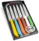 Sanelli 905206 Jolly Skin Messerset 6-teilig Set mit 6 Küchenmessern, Stahl