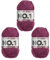 myboshi No.1-Wolle zum Häkeln und Stricken, Schnellstrickgarn, langlebige Mützenwolle, Mulesing-frei, 50g, Ll 55m Lila (Brombeere) 3 Knäuel