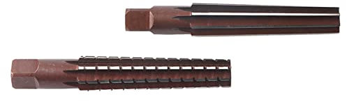 Kegelreibahle-Set, 2 Stück, grobe + feine Morsekegelreibahle, Hartstahl, Spannreibahle, Schneidewerkzeug, gerader Schaft, Handreibahle (MT3#), Standard