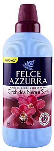 Felce Azzurra Weichspüler Konzentrat Schwarze Orchidee und Seide, Raffinierter Duft, weiche Kleidungsstücke, 24 Waschgänge, 600 ml