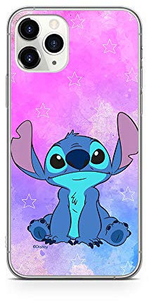 ERT GROUP mobile phone case for Apple Iphone 11 PRO MAX original and officially Licensed Disney pattern Stitch 006 optimally adapted to the shape of the mobile phone, case made of TPU