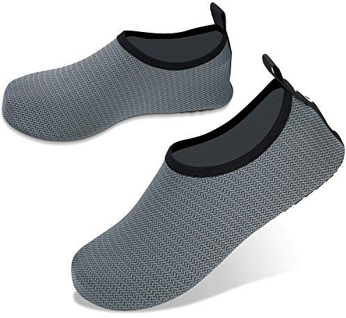 JOTO Scarpe da Immersione, Scarpette da Scoglio, Spiaggia, Corsa, Snorkeling Bagno e Mare, Antiscivolo Scarpe Acqua, Pantofole da Casa per Beach Swim Yoga Scarpe a Piedi per Donna Uomo
