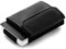 Jaimie Jacobs Minimalist Wallet Nano Boy Pocket Mini Geldbörse aus Textil mit Zugband schmaler Kartenhalter für Herren und Damen (Vegan Schwarz)