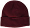 Build Your Brand Unisex-Adult Heavy Knit Beanie Hat, Burgundy, one Size