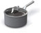 Ninja Foodi NeverStick Premium Cacerola de 3 1/2 Cuartos con Tapa de Cristal, Antiadherente, Resistente, con Doble remachado y Apta para Horno hasta 500 Grados, Aluminio, Gris Pizarra