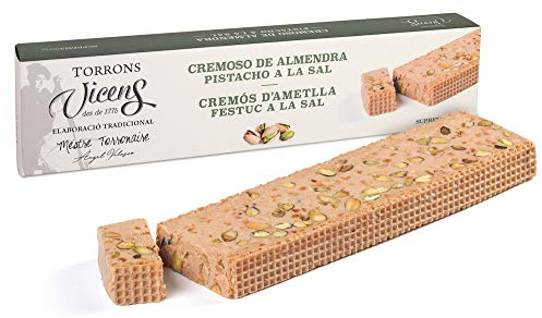 Turrón Cremoso de Almendra y Pistacho a la Sal en estuche 300gr