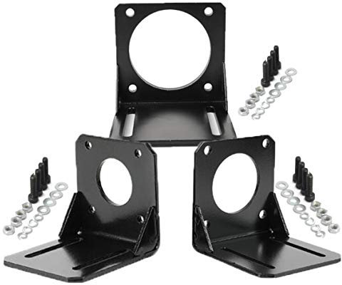 RATTMMOTOR Schrittmotor-Halterung, 3 Stück, Nema 23 Halterung mit Schrauben für CNC-Gravur/Fräsmaschine
