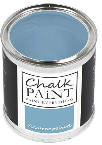 CHALK PAINT EVERYTHING Azzurro Polvere 250 ml - SENZA CARTEGGIARE Colora Facilmente Tutti i Materiali