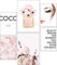 artpin® 6er Poster Set Wohnzimmer - Bilder Deko Schlafzimmer - Stilvolle COCO Wandbilder altrosa - ohne Bilderrahmen 2x A3 | 4x A4 | W2