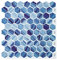 3d Fliesenaufkleber Blau Küche Klebefliesen, 10-Stück Hexagon Fliesen Klebefliesen Selbstklebend Mosaik Wandfliesen (25.4x25.4 cm)