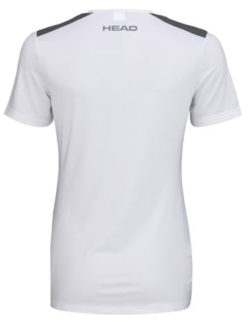 HEAD Damen Blusen & T-Shirts, Weiss/Dress Blau, XL EU