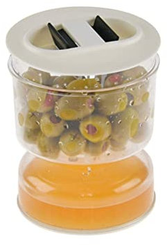 Asotagi Tarro de encurtidos para preparar pepinillos secos y húmedos, aceitunas, tarro de reloj de para el hogar, cocina, hacer separador de alimentos