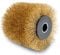 Scheppach Spazzola in filo di ottone per smerigliatrice MRS1300 | larghezza 100 mm – 120 mm Ø | per diverse superfici in legno, pietra e metallo | Rullo abrasivo adatto per levigatura, rimozione e