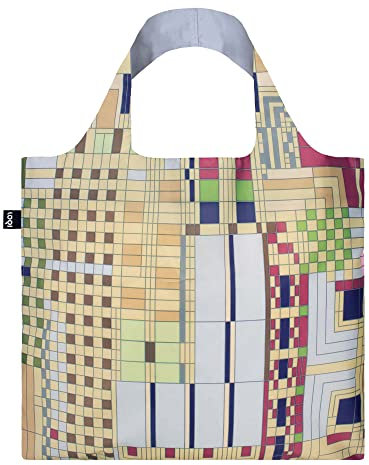 LOQI F.Lloyd Old Fashion Windows-Tasche, bunt, Art Deko
