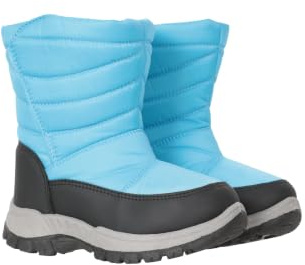 Mountain Warehouse Caribou Junior Kids Snow Boots | Boys & Girls Durbale Snowproof Footwear, Warm & Fleece-Lined, Deep Lugs & High Traction Soles for Enhanced Grip, For Winter