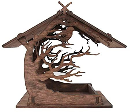 Handfütterung Charming DIY Holz Haustier Home Garten Geschenk Courtyard Villa Balkon Feeder Vögel Vogelhuisjes Voor Buiten Accessoires Vogelfutter