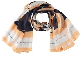 TOM TAILOR Damen Tuch mit Muster, 34891 - Light Coral, ONESIZE