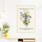Acolabare 3-teilig Violette Glockenblumen Wandbild