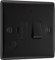 BG Electrical Switched Fused Connection Unit with LED Power Indicator and Flex Outlet, Fused Spur Switch, Double Pole, Raised and Slim Profile, Round Edges, Nexus Metal, Matt Black, 13A, NFB53