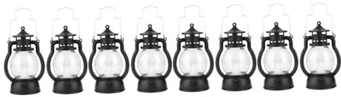 OSALADI 8stücke Vintage Kerosene Lampen Mit Griff Flammenlose Tragbare Dekorationslichter Für Zuhause Und Partys Hohe Helligkeit Für Festliche Anlässe Keine Batterie Erforderlich