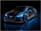 Auto Poster - Audi A7 Neon Sportwagen Kunstdruck Illustration Wandbild P476N (100x75 cm)