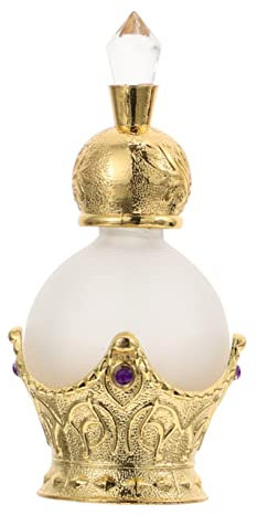 Didiseaon 1 Pc botella de perfume de niños botella de spray decoración vintage decoración de oro botella vacía de fragancia botella de viaje antiguo pulverizador dispensador de agua